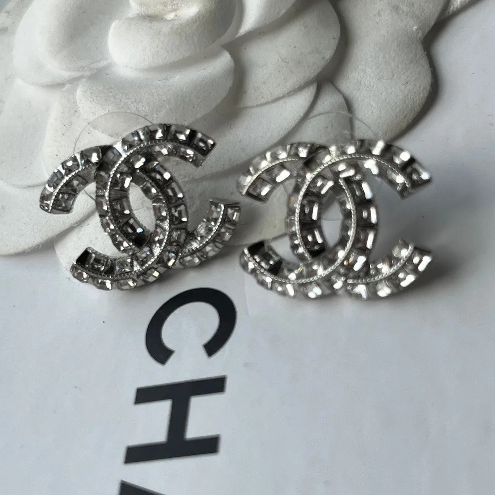 Chanel Silver Earrings - Picture 3 of 6